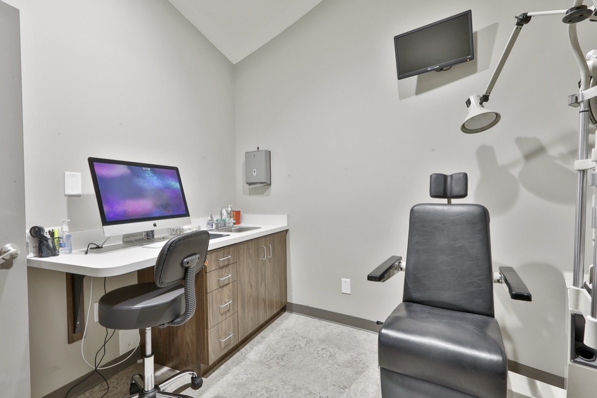 Modern exam room with advanced equipment